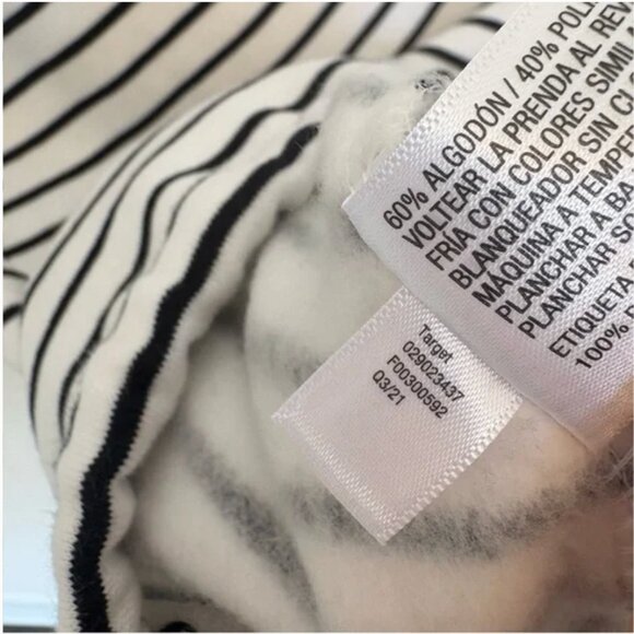 Isabel Maternity “Mama” Spellout Striped Sweatshirt – Black & White, Long Sleeve - Picture 8 of 9